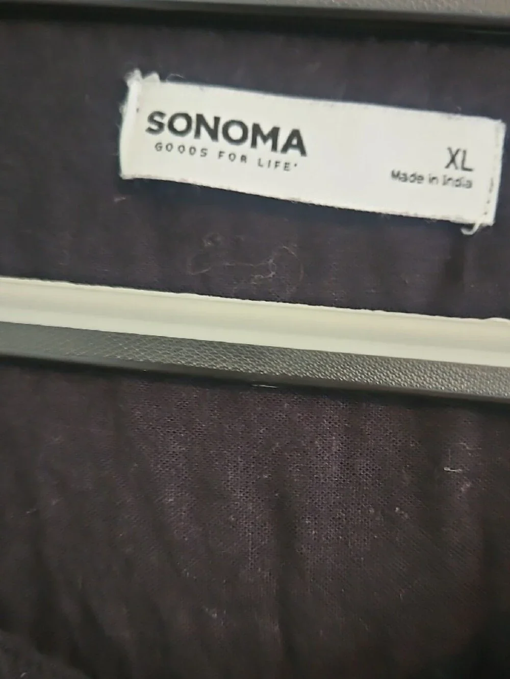 Sonoma Black Sleeveless Button-Front Dress